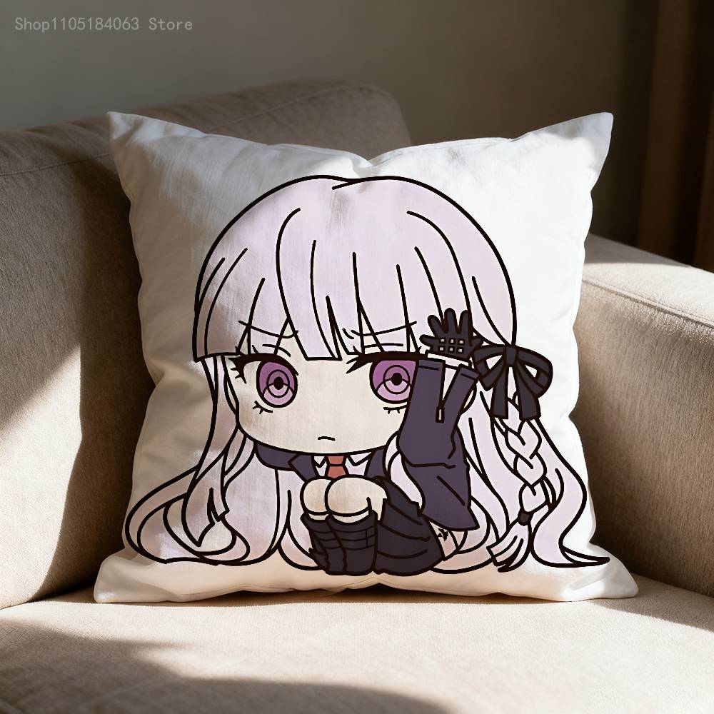 K-Kyoko K-Kirigiri Pillowcases Bedroom Living Room Sofa Home Decor Polyester Cushion Cover with Zipper