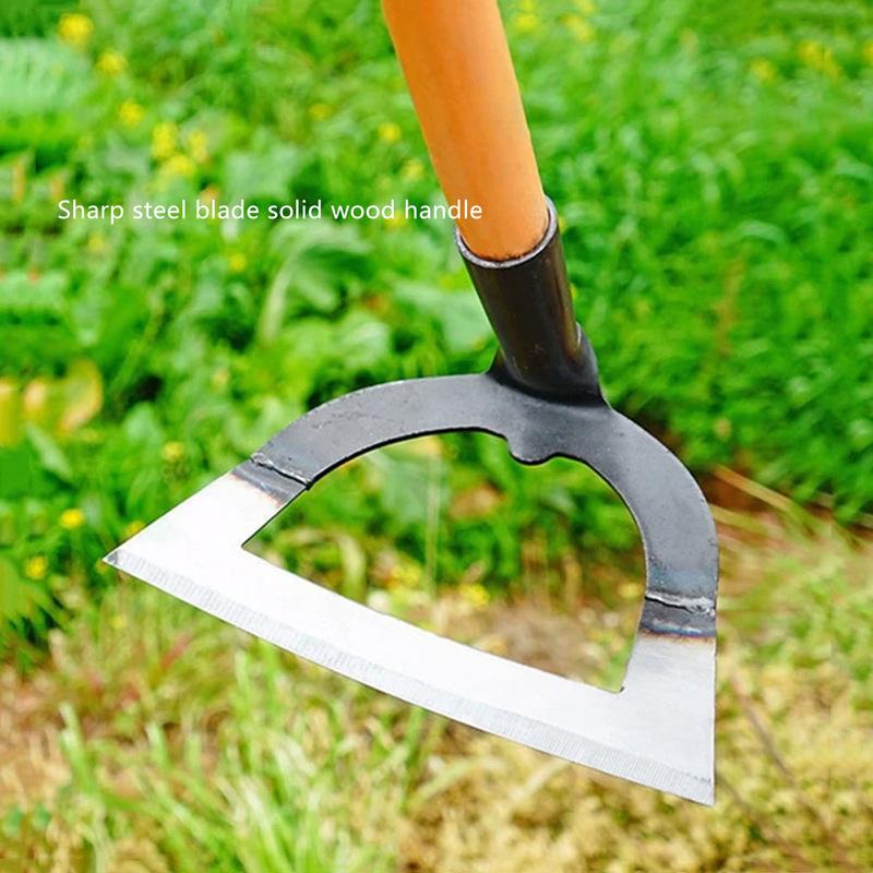 Hollow Hoe For Weeding, Thickened Saw Blade Steel Hoe, Manganese Steel Integrated Long Handle Large, Agricultural Orchard Weeding Artifact