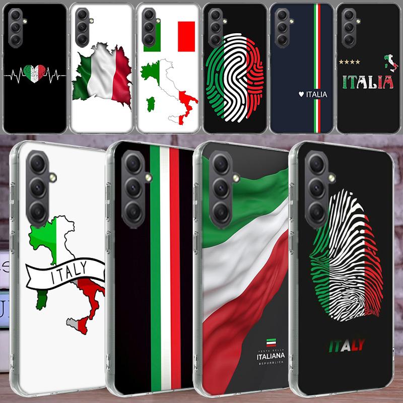 Italy Flag Phone Case for Samsung A16 A26 A36 A56 A17 A37 A57 A07 A06 A02S A03 A04S A05S Galaxy Note 20 10 A50S A71 A51 A31 A30