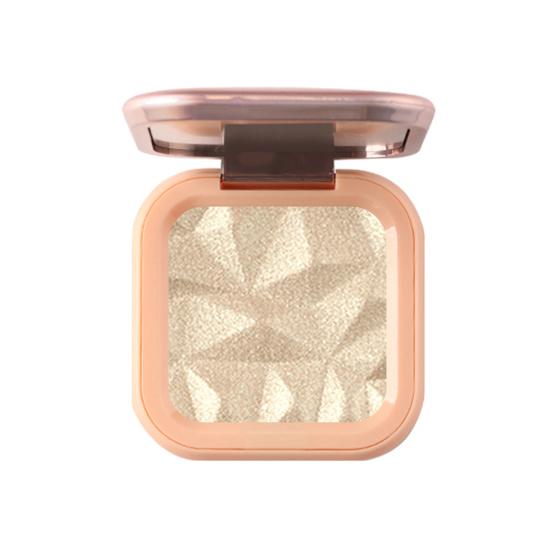 Tägliche Highlighter-Konturpalette. Monochromes tägliches Make-up-Zubehör. Zarte Highlighter-Kontur-Make-up-Plattenpalette