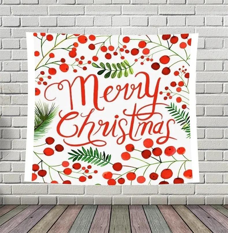 Рождественский простой креативный гобелен для гостиной — фото 3