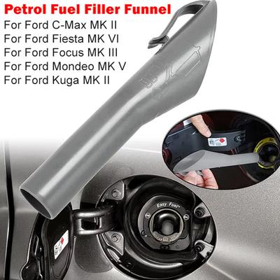 1 pieza Embudo de plástico gris para llenado de combustible de gasolina para Ford Fiesta/Focus/Kuga y más 8U5A17B068BB