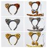 Cartoon Animal Headwear: Cute Kitten & Tiger Ear Headbands, 3-Piece Set