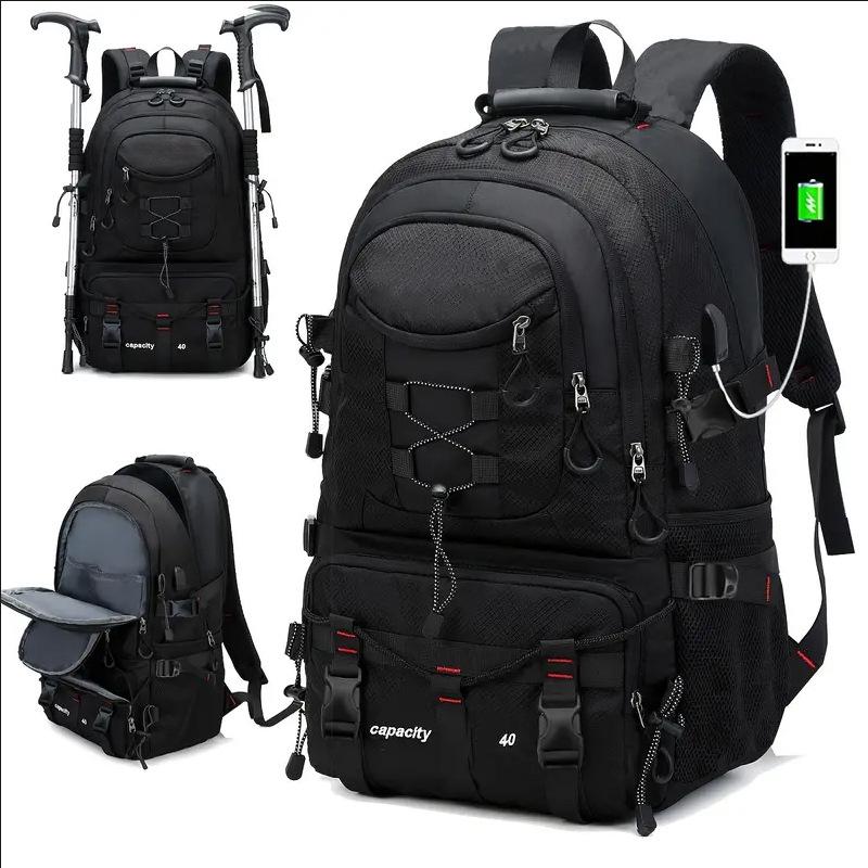 Extra Large Men's Mountaineering & Travel Backpack for European & American Outdoor Adventures