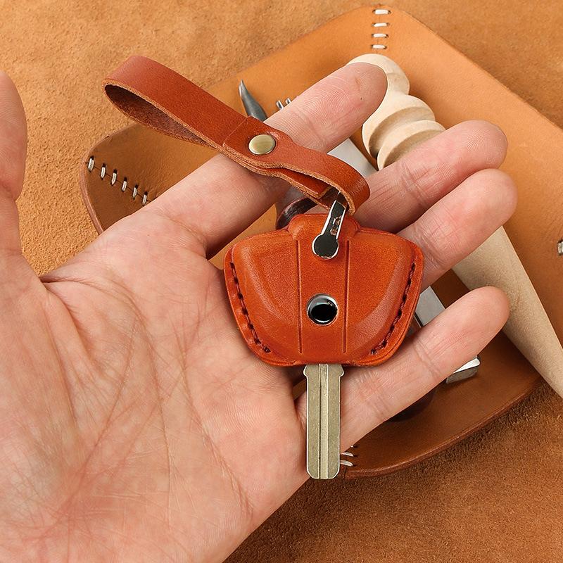 Leather Keychain Case For  Bmw F800Gs 800R F850 F850Gs S1000R R1200Gs 750Gs C400X G310Gs R1250Gs F900R F900Xr Key Caps Holder