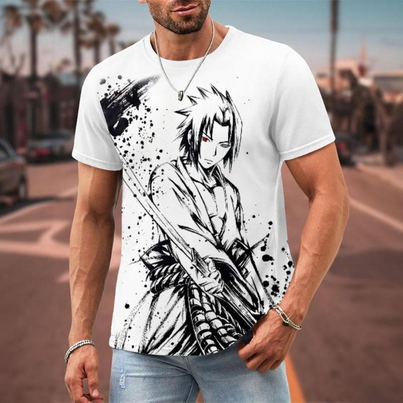 New Men's T Shirt Japanese Anime 3D Prints Casual Short Sleeve Tees Street Oversized Clothing Fashion Cartoon T-Shirts