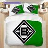 Borussia Muster Bettwäsche Steppdecke Set Bettbezug Kissenbezug Heimdekoration Geburtstagsgeschenk (1 Bettbezug + 2 Kissenbezüge, ohne Füllung)
