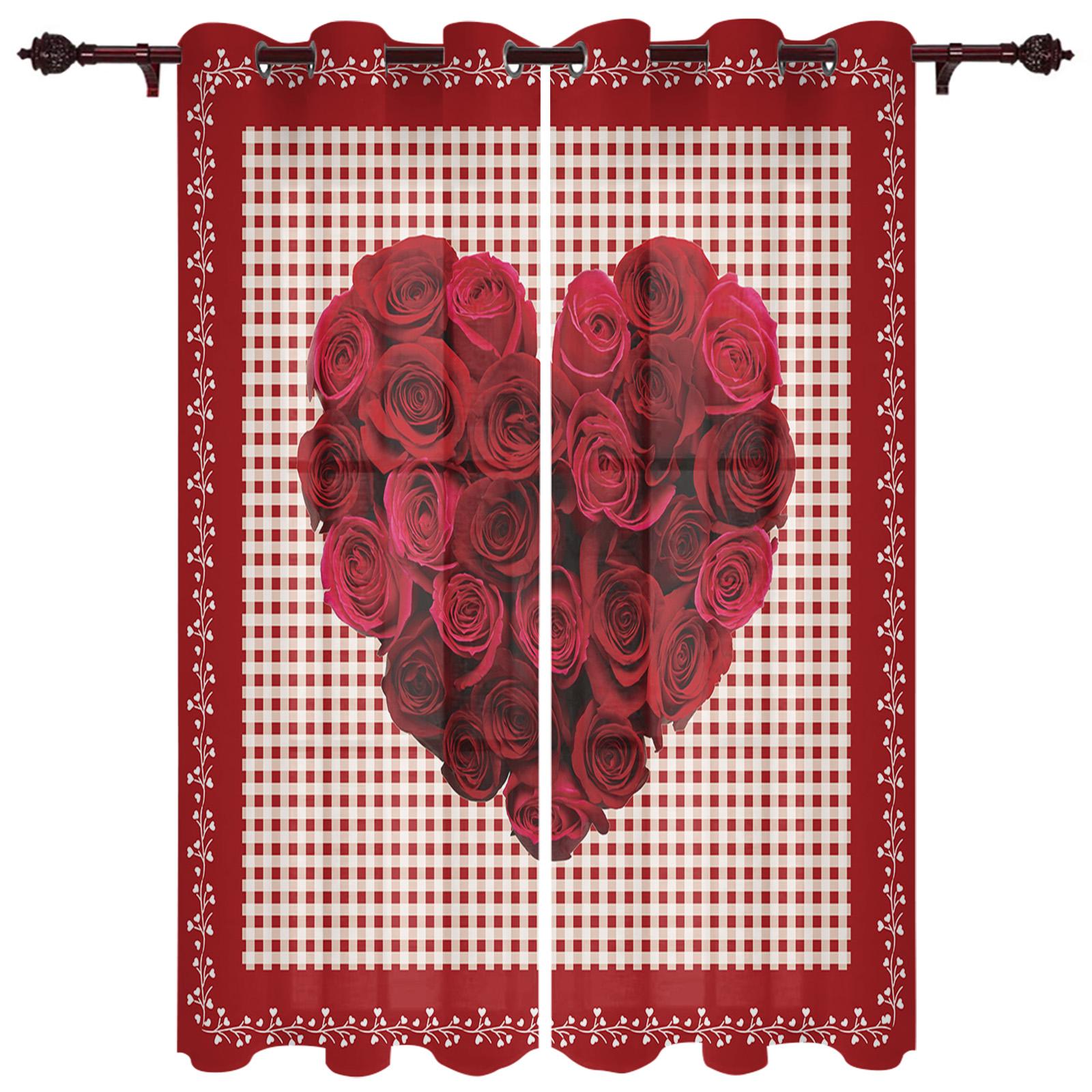 Роза Цветок Деревянная Доска Современные Шторы Для Окна Гостиной Спальни Шторы Жалюзи — фото 17