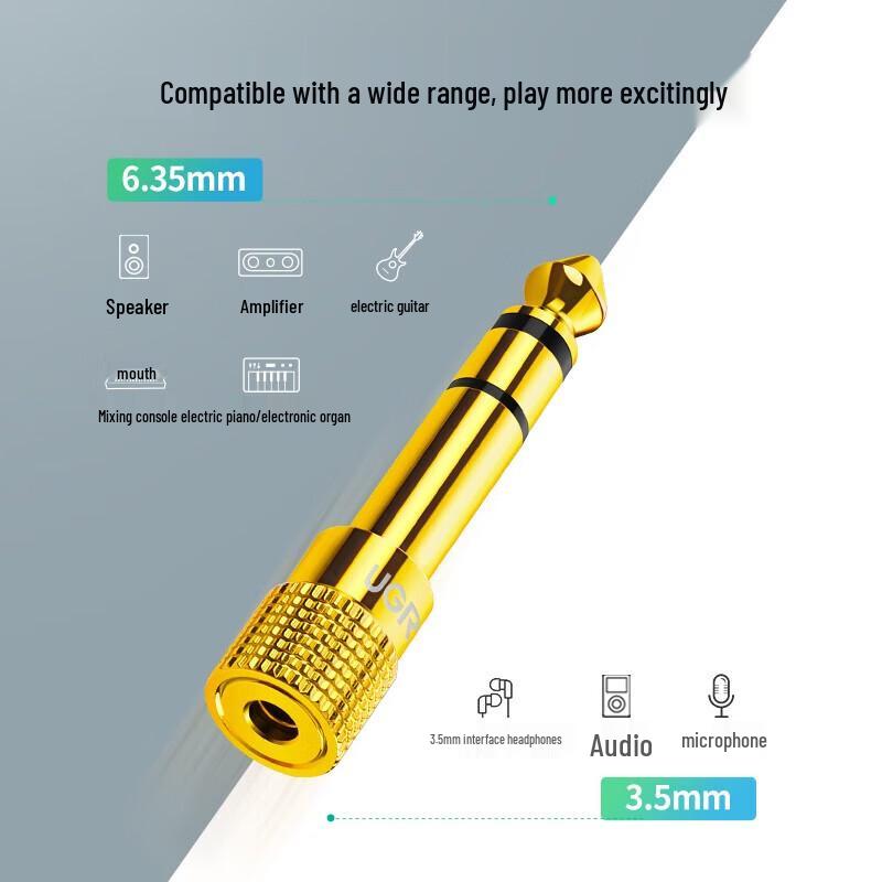 Ugreen 20503 6.5mm to 3.5mm Audio Headphone Adapter