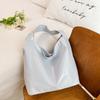 Premium sense simple large capacity tote bag women's new casual lazy style commuter shoulder bag