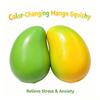 Pallina Anti-Stress Mango Croccante Calda Fatta a Mano, Pallina Fidget Mango Morbida che Cambia Colore, Giocattolo Sensoriale ASMR per Alleviare lo Stress