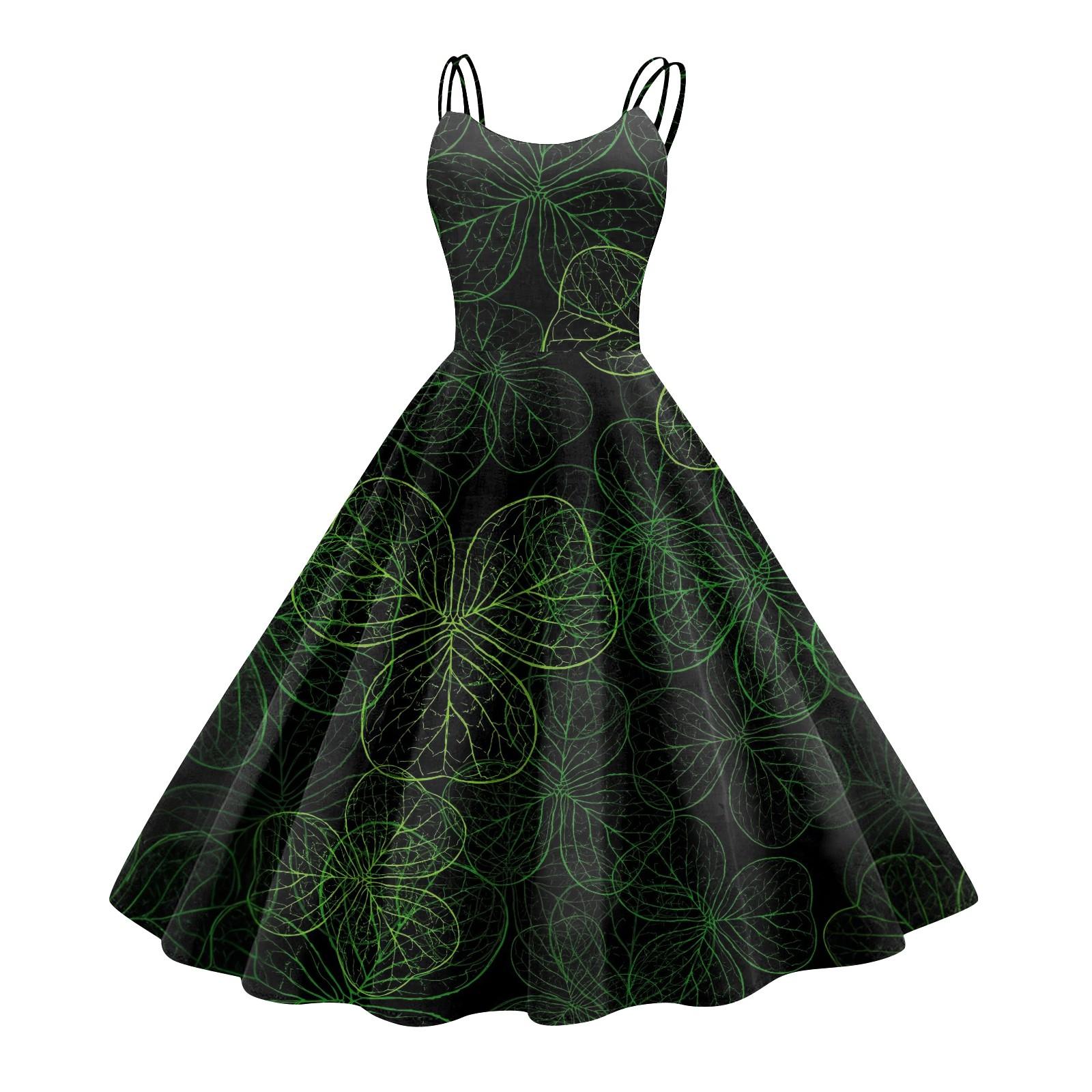 

Женское модное печатное сексуальное коктейльное платье без бретелек в готическом стиле в стиле панк-винтаж L чёрный