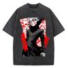 Dandadan Okarun T-Shirt Herren Japanisches Anime T-Shirt Cartoon Hohe Qualität Baumwolle T-Shirt Ästhetisches Mode T-Shirt Männlich
