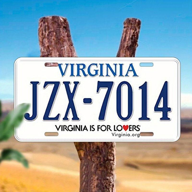 Motorcycle Souvenir License Plate, Metal Auto Wall Decor 15x30cm