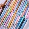Mixed Random Cartoon Erasable High-visibility Neutral Pens, Easy-to-wipe Erasable Pens for Students' Stationery