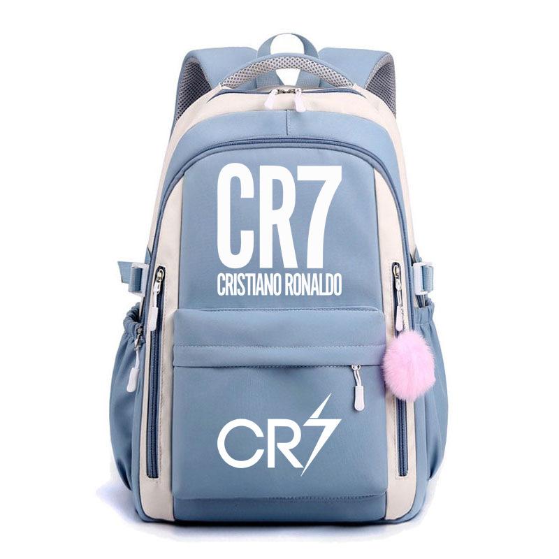 Large Capacity Schoolbag with Shoulder Strap; Student Three-piece Pencil Case Set