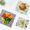 9Pcs Beeswax Food Wrap 3 Sizes Reusable Natural Food Wrap Multi-purpose Organic Cotton Wax Cloth Household Kitchen Picnic Wrap