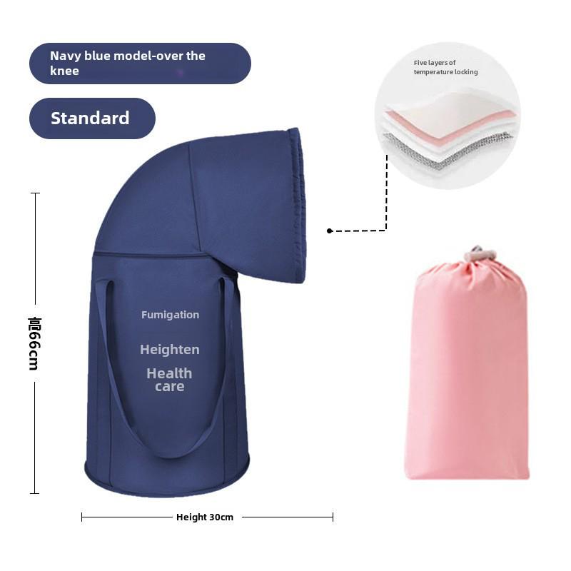 Cadă de călătorie pliabilă pentru picioare: Design portabil, izolat, extra-adânc pentru acoperirea gambelor; Soluție multifuncțională pentru baie de picioare acasă.