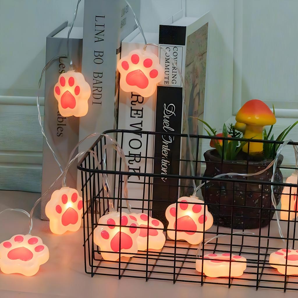 Pink Heart-shaped Claw Shaped Light String Suitable for Family Rooms and Interior Decoration Scenes, birthdays,Mother's Day,Thanksgiving,Christmas