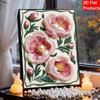 DIY Peony Pearl Diamond Art Kits Without Frame 30x40cm Gem Art Diamond Painting Kits for Adults/Beginners Gift Idea Home Wall Decor