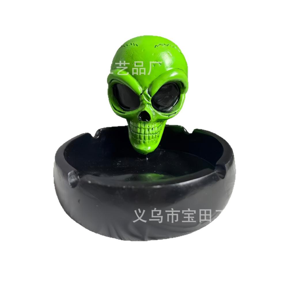 Sculpture Resin Personality Skull Ashtray Atmosphere Souvenir Holiday Gifts Decorations
