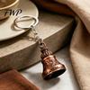Vintage Key Accessory Keychain Pendant Traditional Pattern Retro Bell Design Crisp Ringing Sound Long-lasting Holder with Metal Ring Backpacks