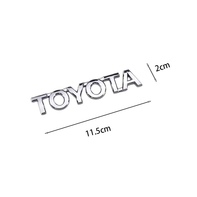 Hub Caps 3D Emblem Stickers For Toyota Front and Rear Car Logo GT86 Modification RAV4 Corolla Camry Prado Crown REIZ CHR