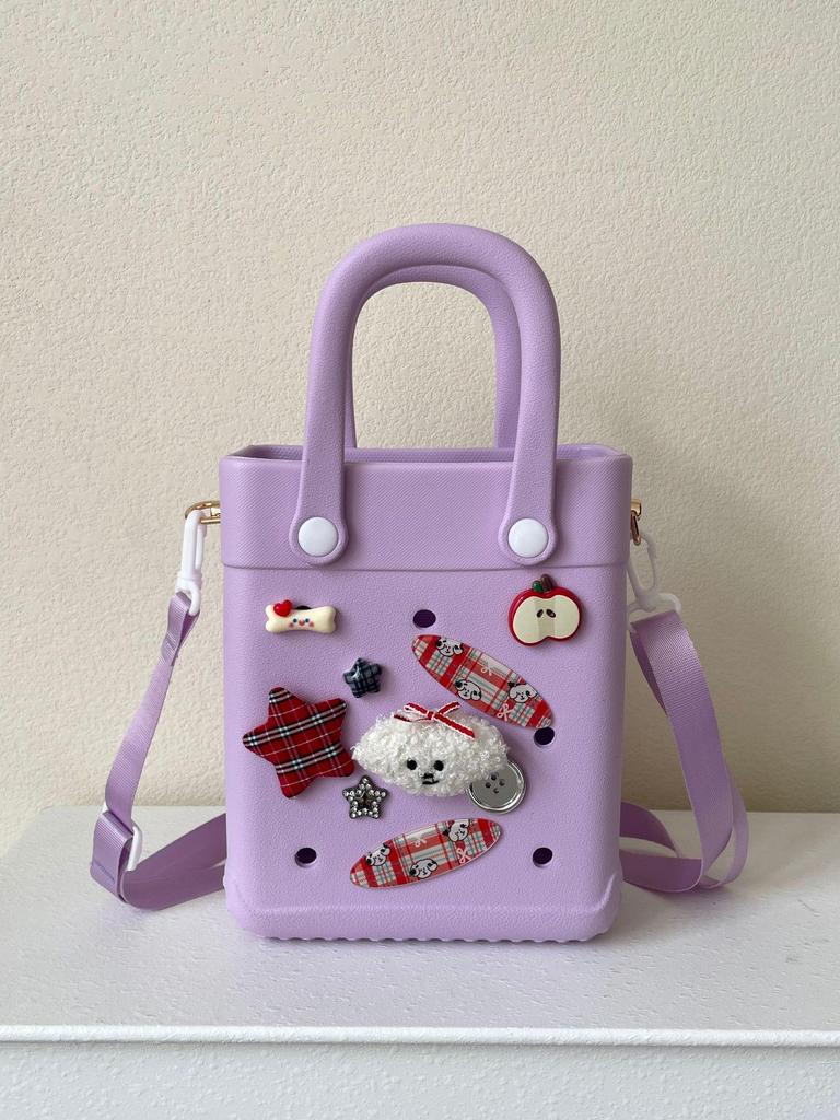 Women's 2024 EVA Portable Commuter Handbag - Small Square Storage Hole Bag