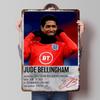 Jude Bellingham Polaroid Printed Poster Customized Wall Art Retro Vintage Metal Tin Signs for Room Desk Decor Home Decorations