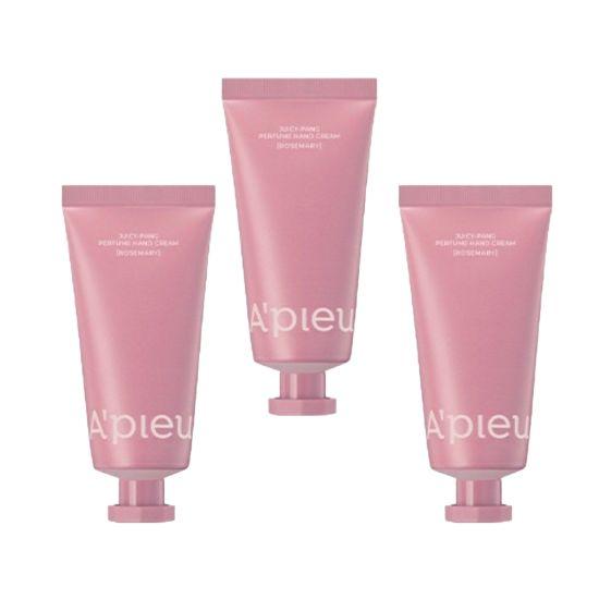 A pieu Juicy Pang Perfume Hand Cream – Rosemary Scented Moisturizing Hand Cream 30ml (Set of 3)