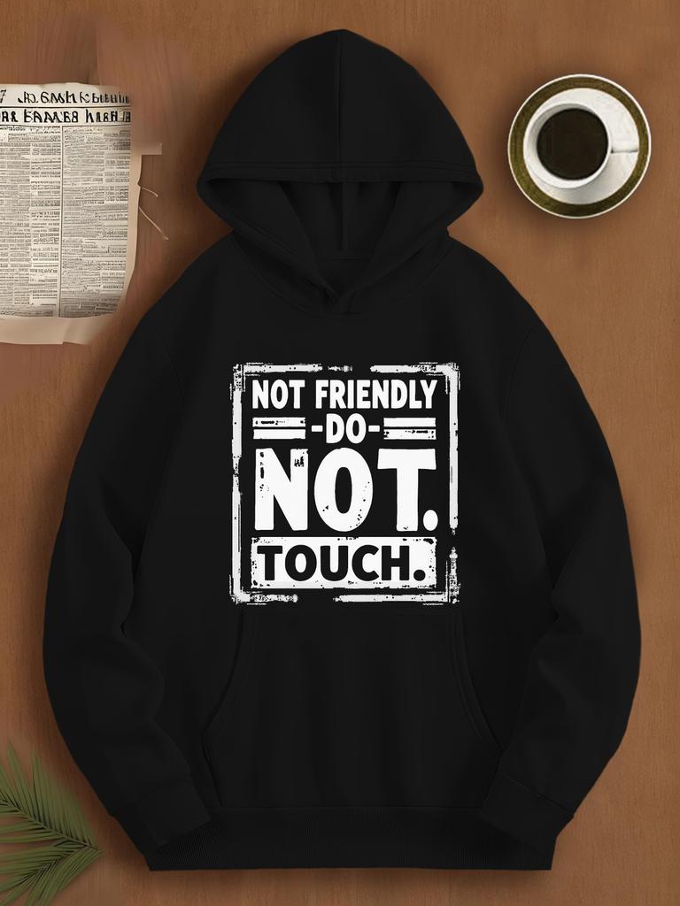 NOT FRIENDLY DO NOT TOUCH JPH-9 Plus Size Unisex Hooded Sweatshirt, PLUS SIZE
