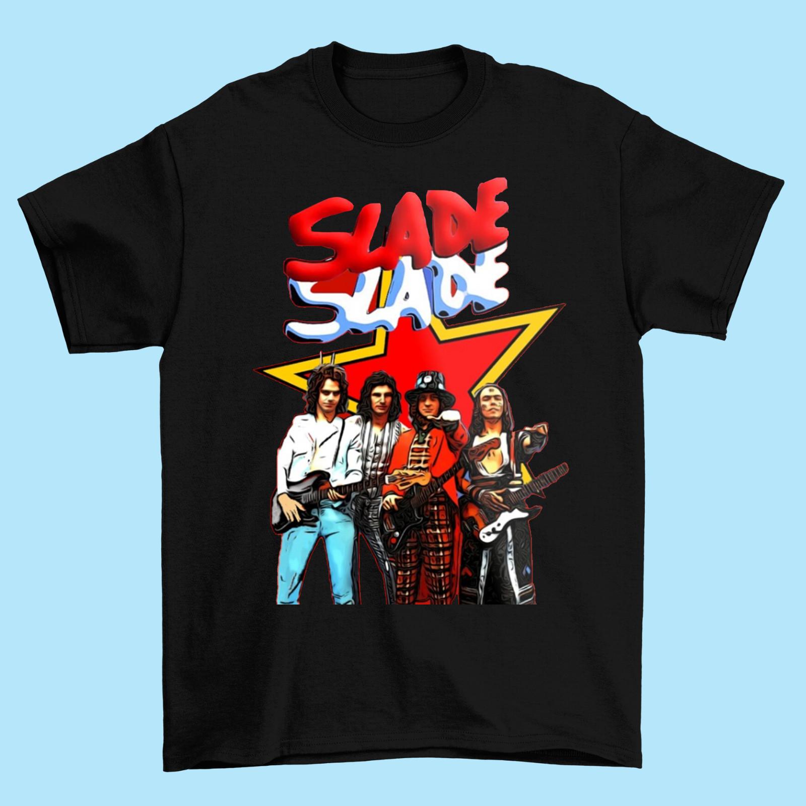 Bestseler !Slade Band Member T shirt Black Cotton S M L 234XL SG423 M