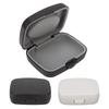 Hearing Aids Case Large Capacity Portable Quadrate Black Hearing Aids Storage Box for Home Outdoor T