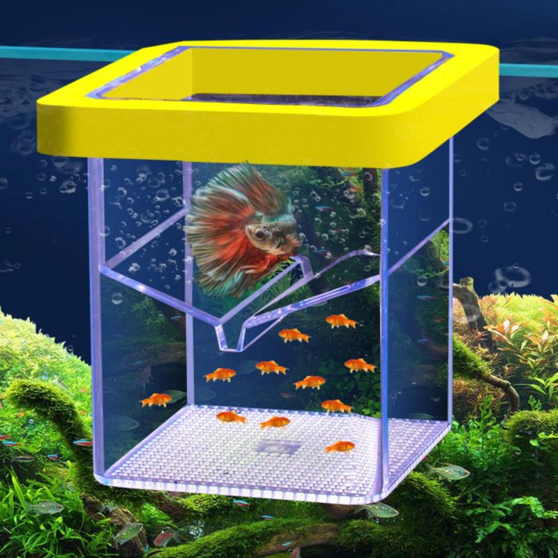 Floating Aquarium Fish Breeding Box Durable Fish Tank Breeding Isolation Box Transparent Fish Incubator Box Fish Isolation Box