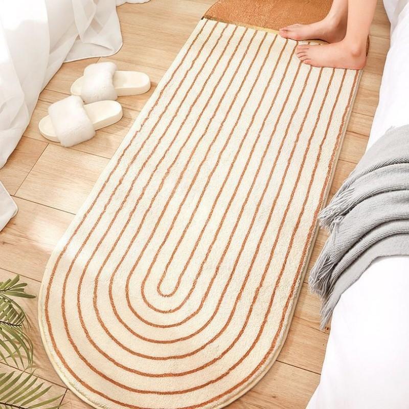 

VIKAMA Summer Bedside Rugs Living Room Carpet Sofa Carpet Bedroom Carpet Office Carpet Foot Rugs Floor Mat Hydrophobicity 50X120CM(1.6X3.9FT