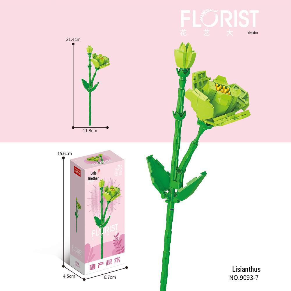 Desktop Flower Building Blocks: Educational Toy for Kids - Creative Gift for Girls