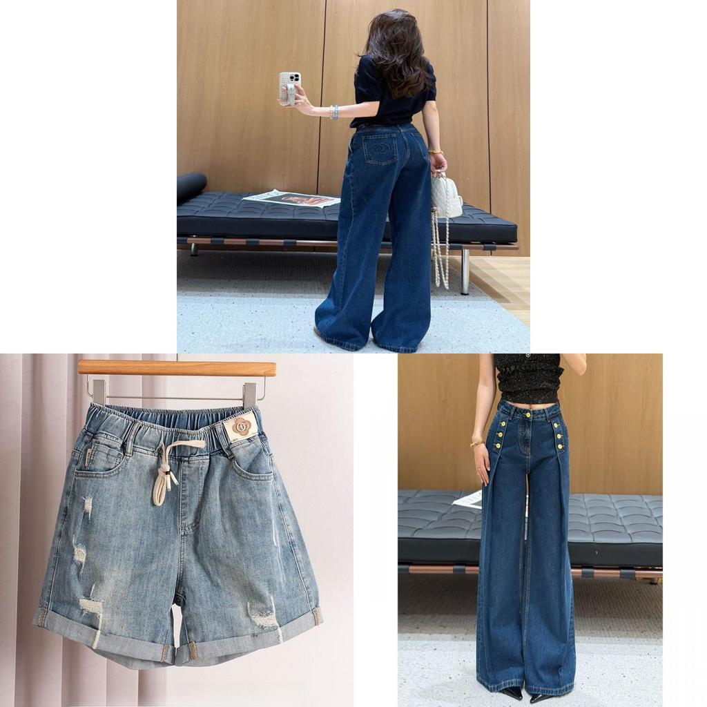 Vintage Style Wide Leg Jeans For Women With High Waist And Thick Denim For Spring Casual Wear