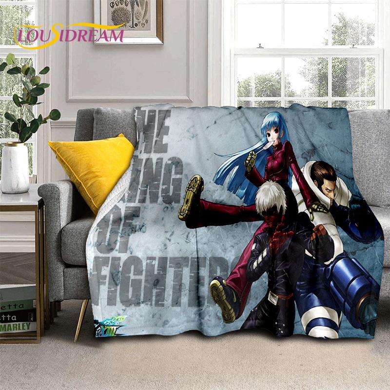 King of Fighters Jocuri retro pătură pentru jucători, pătură moale pentru acasă, dormitor, pat, canapea, picnic, călătorie, pentru birou, pătură pentru copii