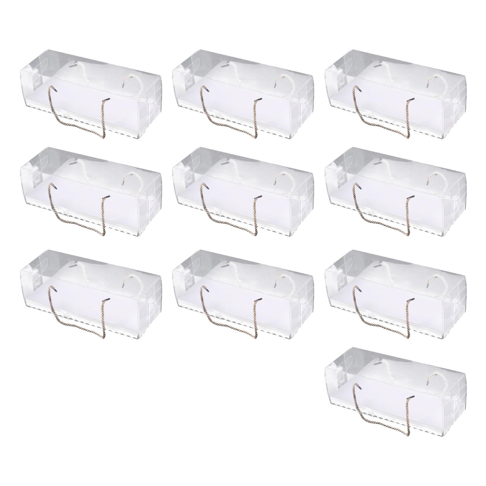 

Pack of 10 Cup cakes and Pastries Gift Boxes Effective PET Packaging Boxes For Cup cakes And Hot Chocolate Bombs 1