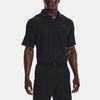 Under Armour Iso Chill Logo Print Short Sleeve Polo Men Tops Black 1377364-001