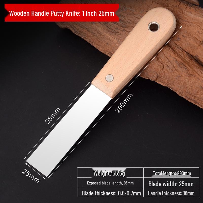 Stainless Steel Putty Knife Set: Scraper, Trowel, and Spatula for Painting and Wall Repair