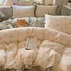 New Product Bed Four-piece Set Cloud Washed Cotton Quilt Cover Double Yarn Bed Sheet Student Single Dormitory Three-piece Set