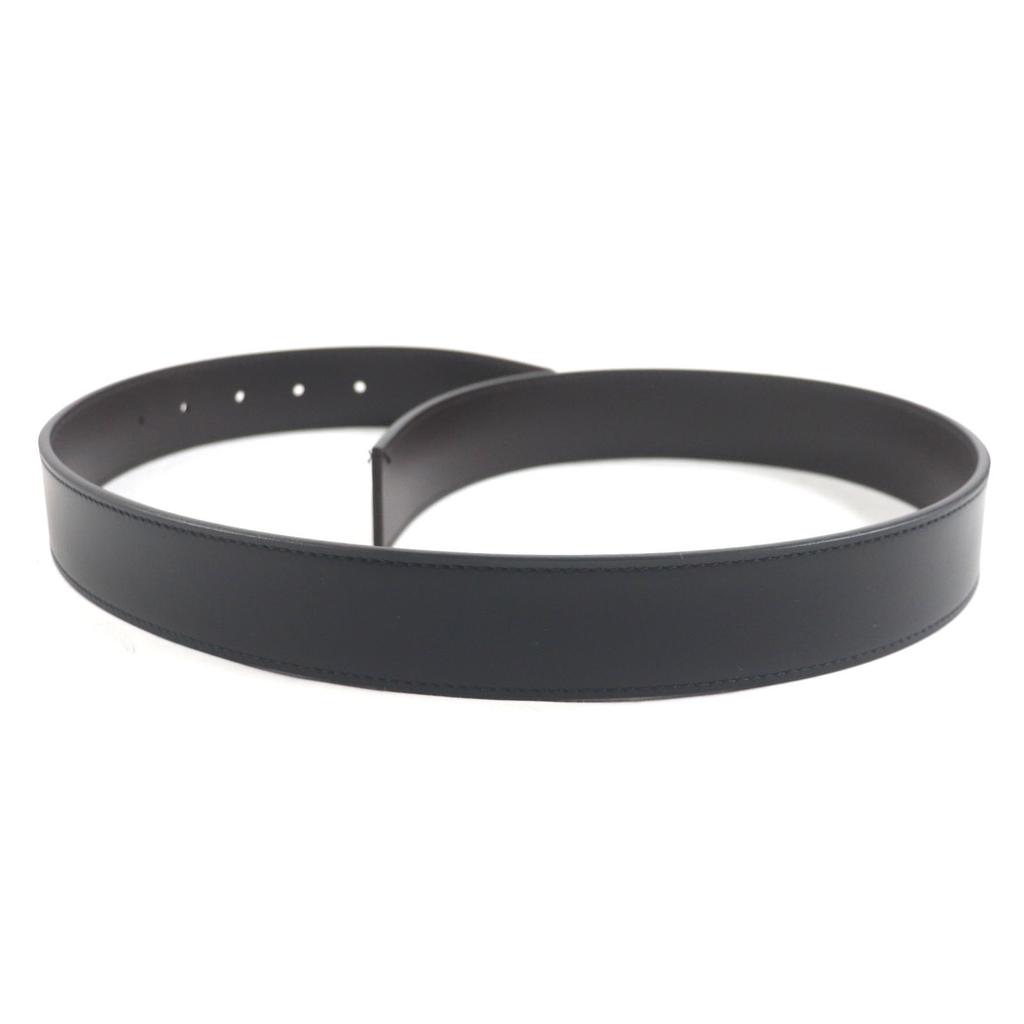 Pristine Salvatore Ferragamo Belt Double Gancini Reversible Black Dark Brown Mens 5542 Used