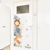 1 Pc Cartoon Cute Peep Animals Elephant Giraffe Rabbit Wall Stickers For Waterproof PVC Kids Room Kindergarten Home Decoration