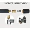 High Pressure Water Gun Quick Plug Live Connection 1/4 Fast Connector M14*1.5 High Pressure Spray Head Foam Pot Accessories