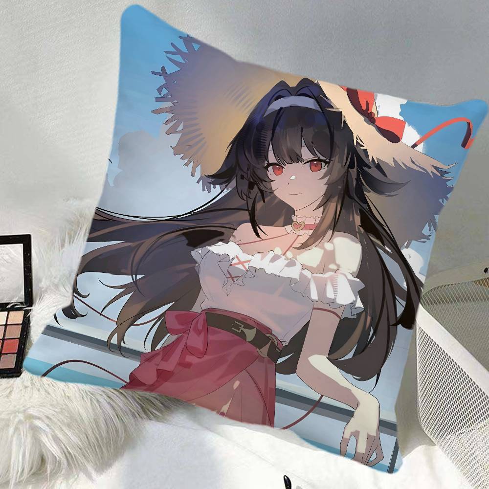 Zenless Zone Zero Ye Shunguang Game Pillow Case Square Pillow Bedroom Sofa Leisure Comfort Cushion Car Home Decoration