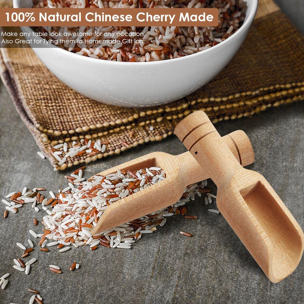 Mini Cooking Baking Tools Wooden Wooden Spoon Bath Salt Spoon Coffee Tea Scoops Sugar Tea Spoon