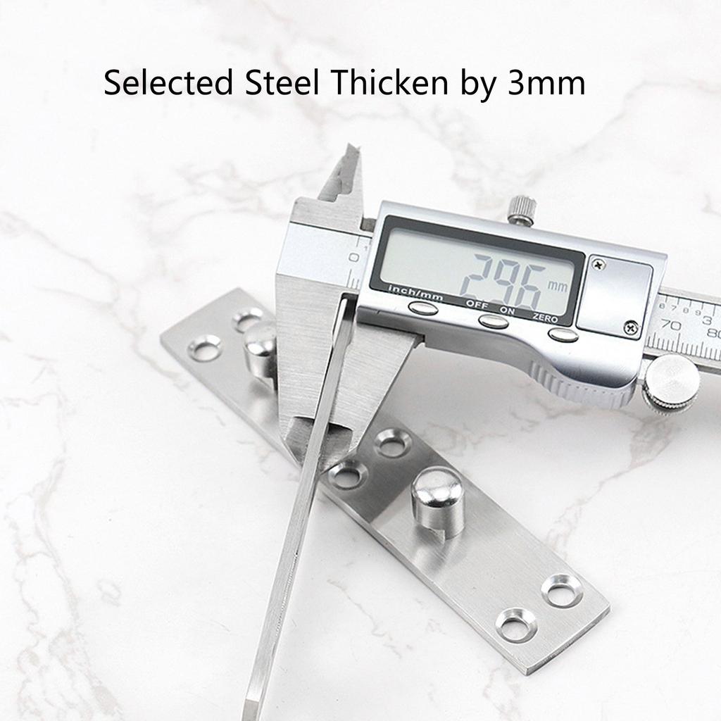 Stainless Steel Bed Rail Fasteners Bed Rail Hinge Connectors Brackets Hanging Buckle Thickened Furniture Hardware