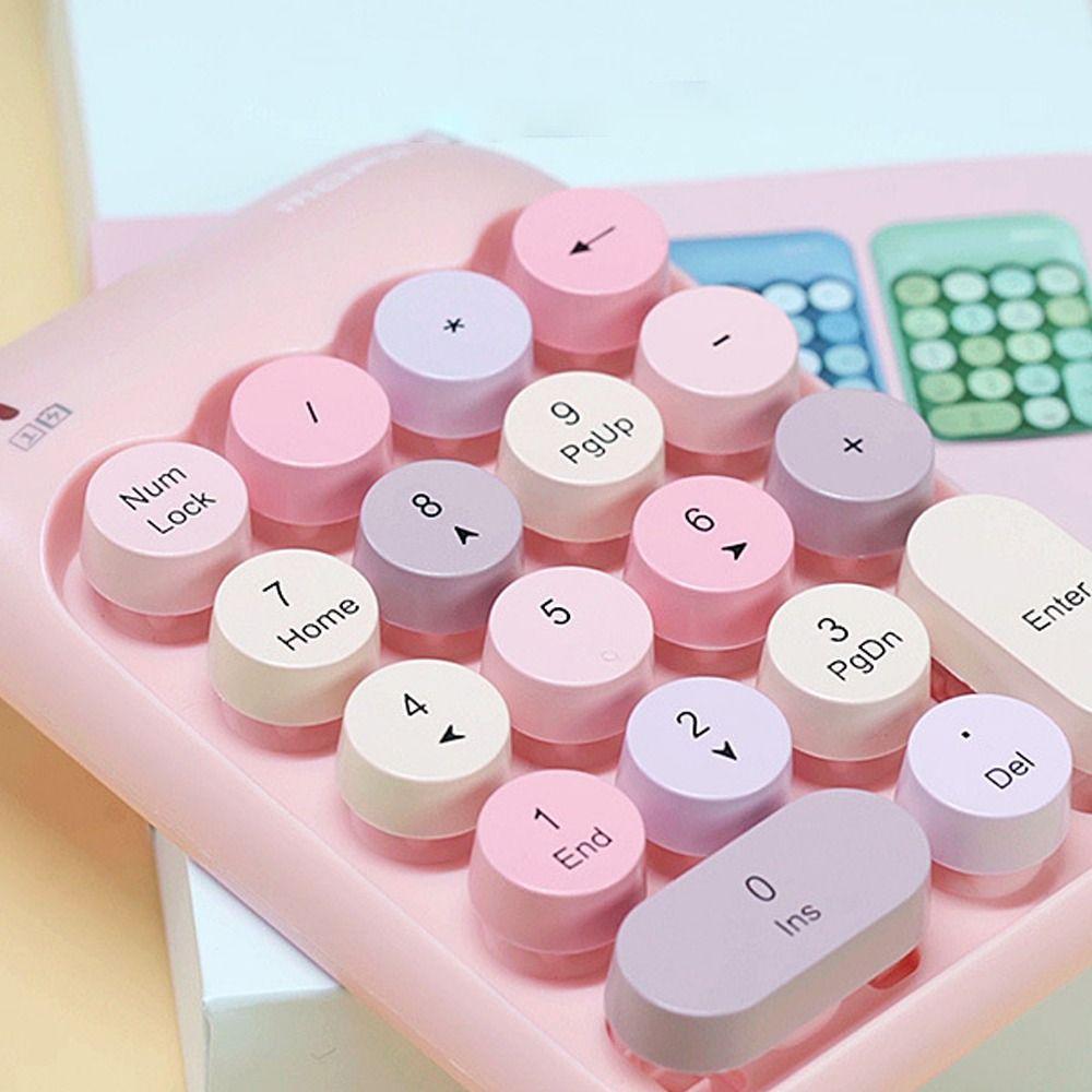 Rechargeable Digital Keyboard Colorful Accounting Keyboard Mini Portable Keypad  Office