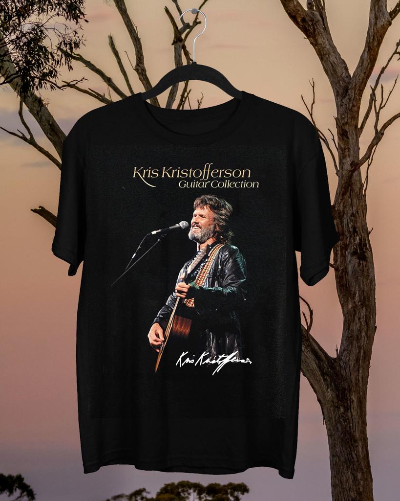 26 Nuova Maglietta a Maniche Corte da Chitarra Kris Kristofferson Nera Tutte le Taglie TMB2292 Maglietta Unisex